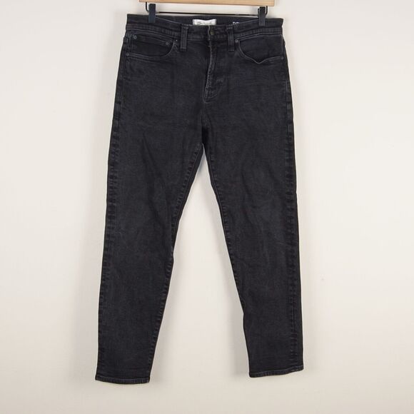 Madewell Relaxed Taper Instacozy Wool Blend Black Jeans Mens Sz 31 - Picture 1 of 13